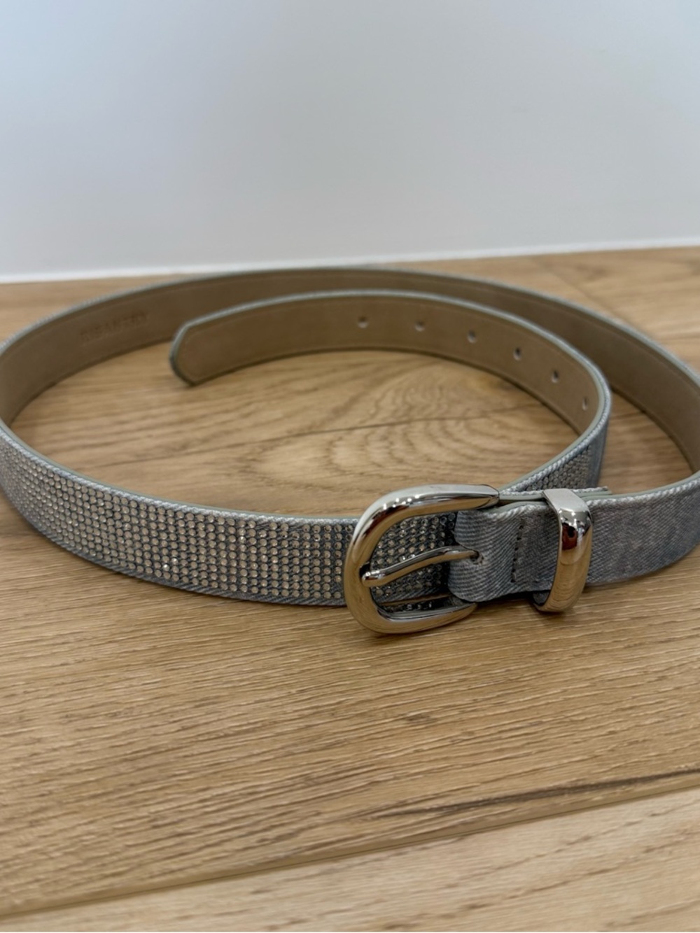 Silver Crystal Embellished Belt